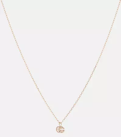 GG Running 18 Kt Rose Gold Necklace in Pink - Gucci | Mytheresa