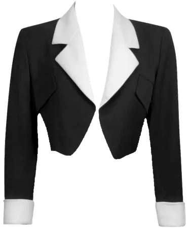 Black and white jacket blazer PNG