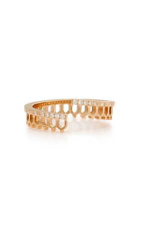 Simple Some 18K Rose Gold And Diamond Ring by Nouvel Heritage | Moda Operandi