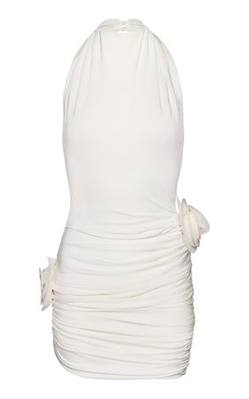 Floral Appliquéd Stretch Jersey Mini Dress By Magda Butrym | Moda Operandi