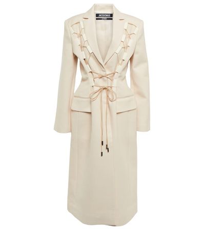 Jacquemus lace-up wool coat