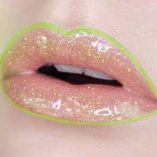 neon green lip look - Google Search