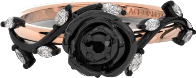 Black rose promise ring