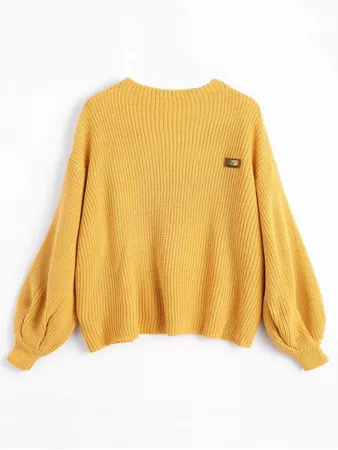 Zaful yellow sweater
