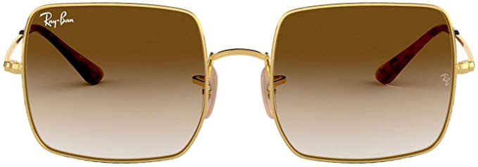 Amazon.com: Ray-Ban womens Rb1971 Square Sunglasses, Gold/Clear Gradient Brown, 54 mm US : Clothing, Shoes & Jewelry