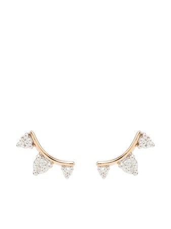 Adina Reyter Amigos 14-karat gold diamond earrings gold E538TDCAY14 - Farfetch