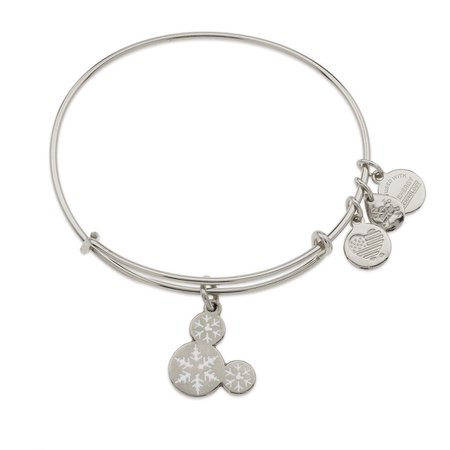 Mickey Mouse Snowflake Bangle by Alex and Ani