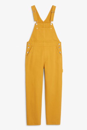 yellow overalls