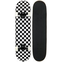 PRO Skateboard Complete Pre-Built CHECKER PATTERN 7.75 in Black/White - Walmart.com - Walmart.com