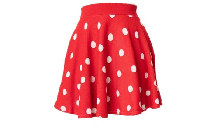 Elhoffer Design Red & White Polka Dot Mouse Princess Skirt