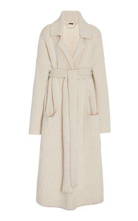 Oversized Striped Wool-Blend Robe Coat By Joseph | Moda Operandi