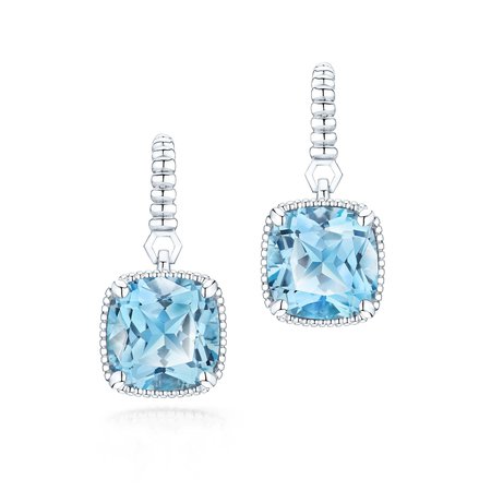 Birks Bee Chic Silver Blue Topaz Drop Earrings | Earrings | Jewellery | Goldsmiths