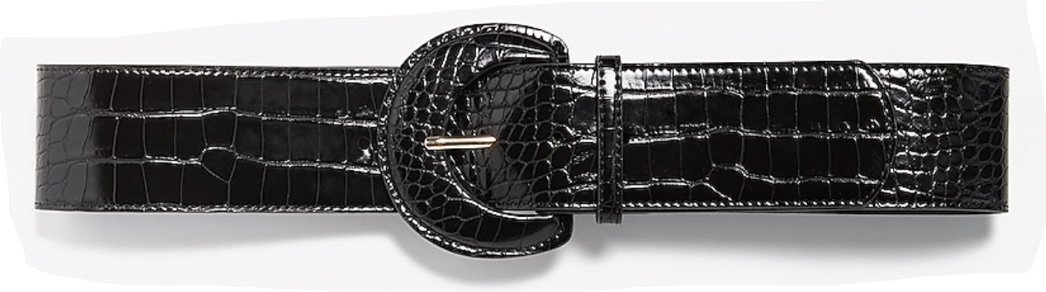 Black Crocodile Belt