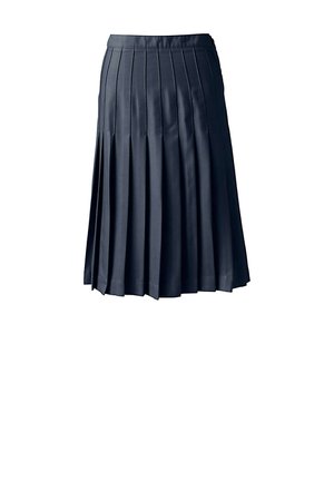 School Uniform Girls Solid Pleated Skirt Below the Knee | Lands' End