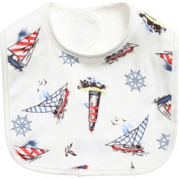 Powell Craft - Cotton Jersey 'Nautical' Bib | Childrensalon