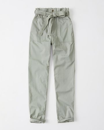 Belted Ultra High rise Utility Pants