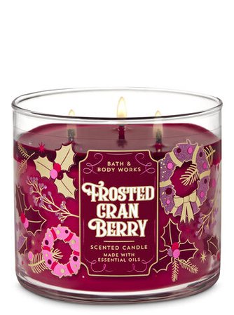Frosted Cranberry 3-Wick Candle | Bath & Body Works