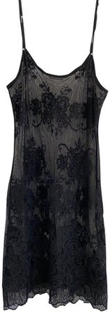 lace Black slip dress