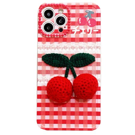 Cherry Crochet iPhone Case | BOOGZEL APPAREL – Boogzel Apparel