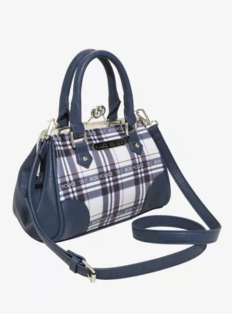Doctor Who Plaid Kisslock Satchel | Hot Topic