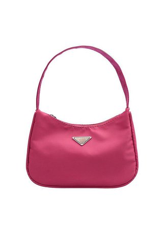 Small Pink Nylon 90's Handbag
