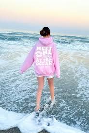 girl in hoodie at ocean - Google Search