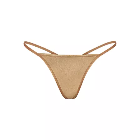 Fits Everybody T String Thong - Gold | SKIMS