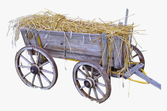 hay wagon no background - Google Search
