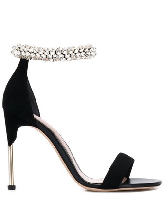 Alexander Mcqueen Crystal Strap Sandals Ss20 | Farfetch.com
