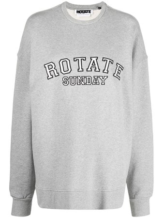 ROTATE embroidered logo sweatshirt - FARFETCH