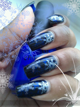Icy Helloween | Blue Cybergoth Nails