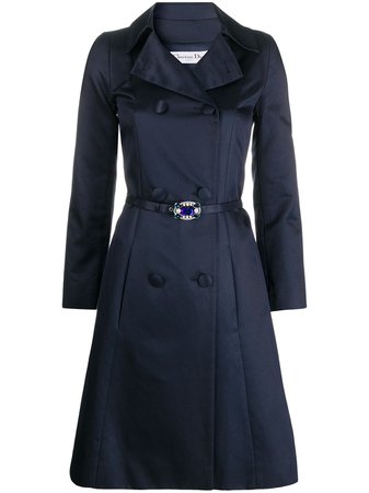 Christian Dior 2000 pre-owned double-breasted A-line Coat - Farfetch