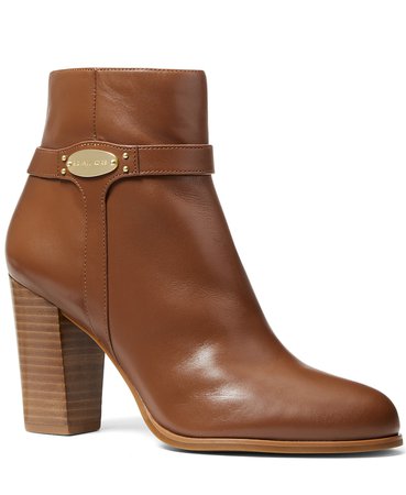 brown Michael Kors Finley Ankle Booties & Reviews - Boots - Shoes - Macy's