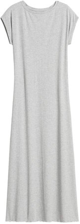 JAPAN EXCLUSIVE Ribbed Knit Boat-Neck Dress