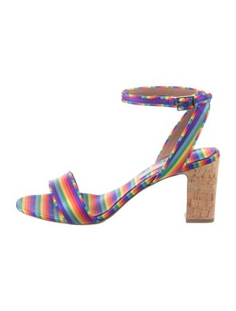 Tabitha Simmons Striped Sandals - Shoes - TAB27772 | The RealReal