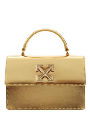 Женская золотая сумка 1.4 jitney OFF-WHITE — купить за 88000 руб. в интернет-магазине ЦУМ, арт. 0WNA092S20LEA0037600