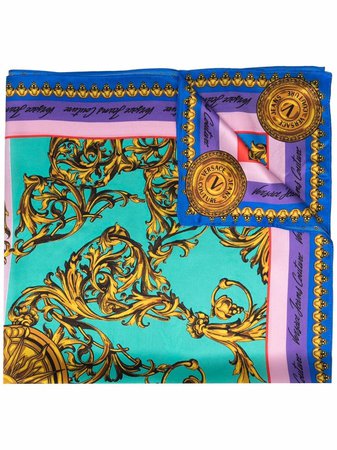 Versace Jeans Couture Barocco-print Panelled Scarf - Farfetch