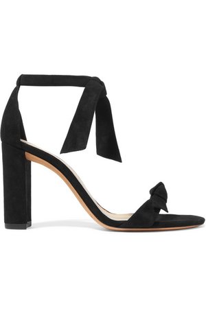 Alexandre Birman | Clarita bow-embellished suede sandals | NET-A-PORTER.COM