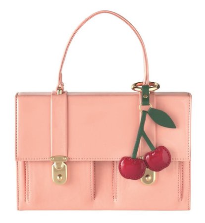 peach handbag