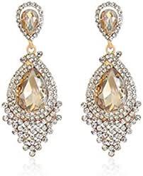 earrings long elegant gold - Google 検索