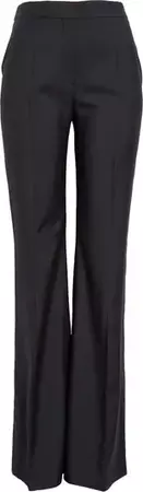Alexander McQueen High Waist Flare Leg Sartorial Wool Trousers | Nordstrom