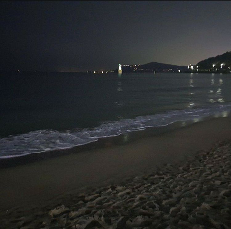 night beach