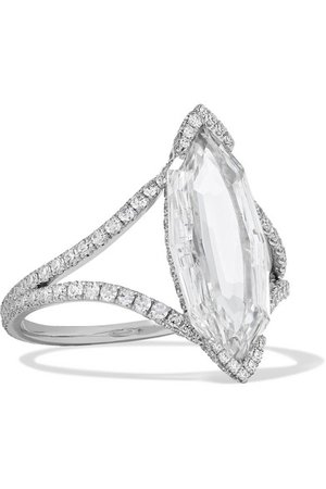 Martin Katz | 18-karat white gold diamond ring | NET-A-PORTER.COM