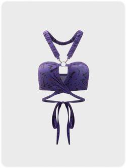 Kollyy Purple Women Tank Tops Polyester V Neck Fashion Paneled Casual Tank Tops – kollyy