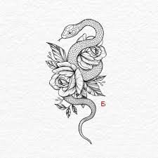snake and flower tattoo - Google Search