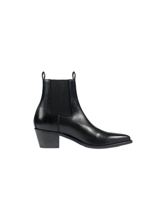 black ADDISON – BLACK LEATHER CHELSEA BOOTS shoes