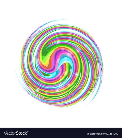 Abstract colorful circle swirl Royalty Free Vector Image