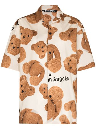 Palm Angels x Browns 50 bear-print Shirt - Farfetch