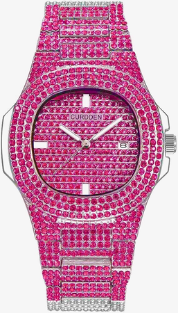 pink diamond watch