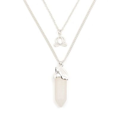 Disney Store Cinderella Clear Quartz Necklace For Adults | shopDisney